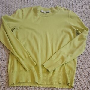 LOFT Light Green Women's Crew Neck Sweater